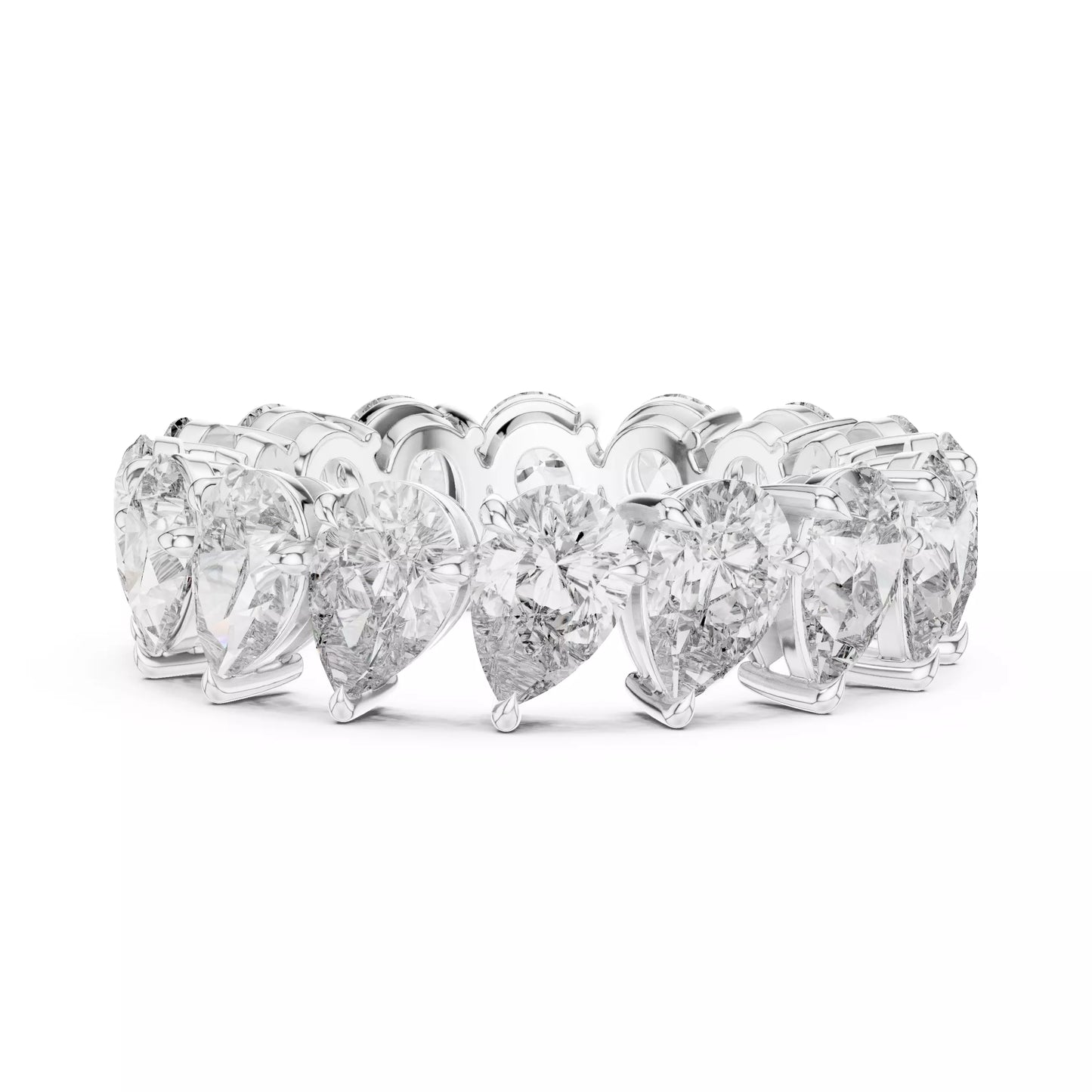 Pear Shape Angle Ring 14K