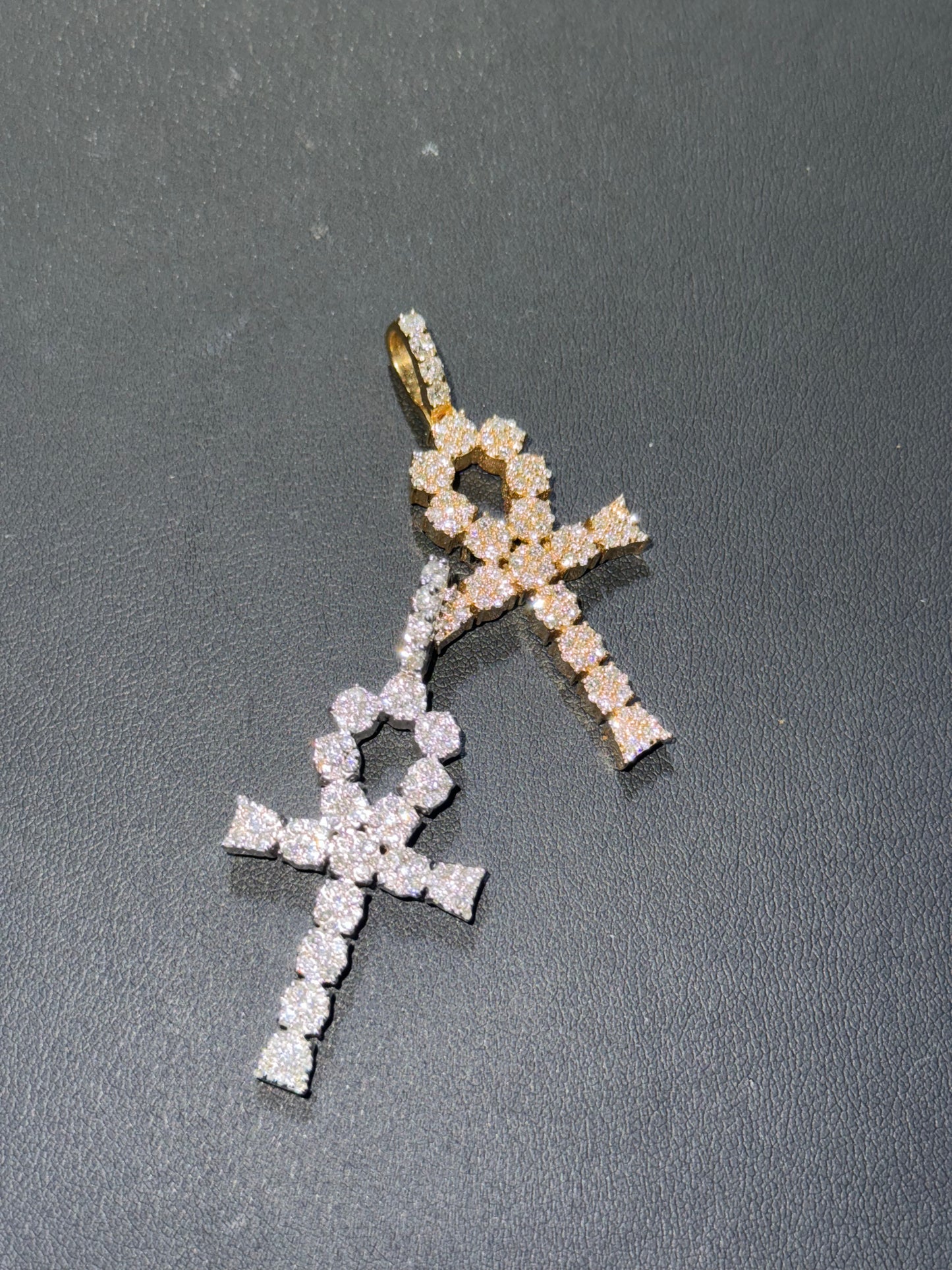 Diamond Ankh Pendant 10K Gold